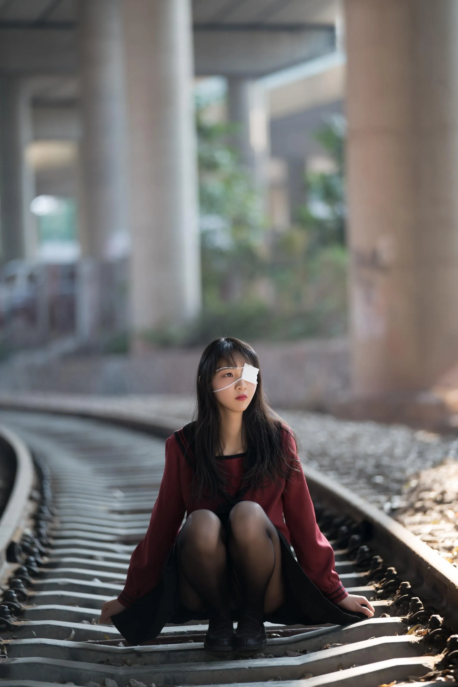西瓜少女 NO.011 铁轨成片 [48P]插图1